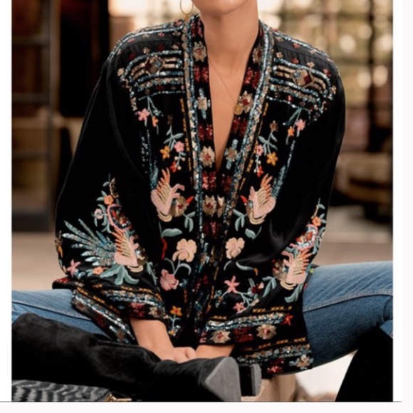 Johnny Was Hewey Sequin Embellished Kimono XXL - Picture 1 of 8